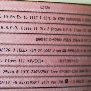 Саморегулируемый параллельный греющий кабель BARTEC PSB 26 (07-5801-2266, полиолефин)