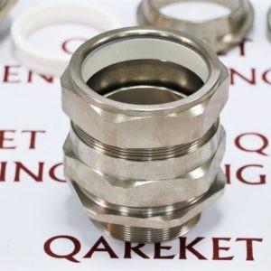 Взрывозащищенный кабельный ввод из никелированной латуни | Explosion-proof brass nickel plated cable gland | Peppers E3WBF/NP/63/M63