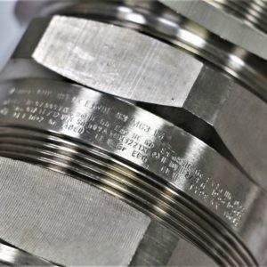 Взрывозащищенный кабельный ввод из никелированной латуни | Explosion-proof brass nickel plated cable gland | Peppers E3WBF/NP/63/M63