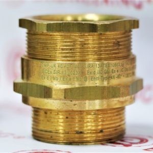 Взрывозащищенный кабельный ввод из латуни | Explosion-proof Brass Cable Gland CMP M40 A2F | 40A2F1RA