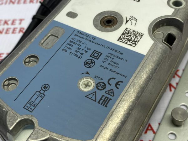 Siemens ACDC 230 привод воздушной заслонки Qareket Engineering