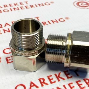 Взрывозащищенные переходники серии ВА M25 (M) х 3/4NPT (F) Артикул: BA25-3/4NPT
