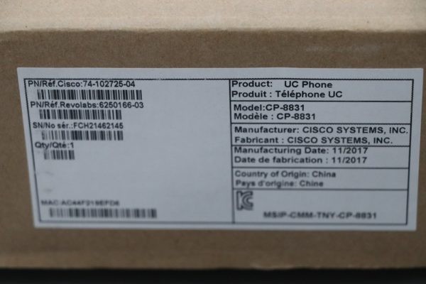 Cisco Проводной IP-телефон CP-8831-EU-K9 (4)
