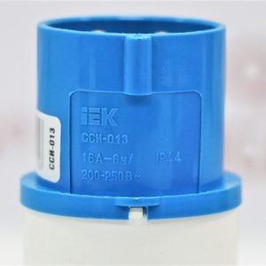 IEK вилка переносная ССИ-013 16А-6ч/200-250В 2P+PE IP44 MAGNUM | PSN01-016-3