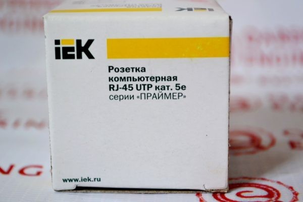 Розетка компьютерная RJ45 UTP категория 5e 1 модуль CKK-40D-RI1-K01 IEK (2)