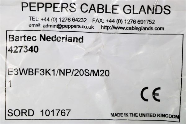 Peppers взрывобезопасный кабельный ввод серии E3WBF3К1NP20SM20 (5)
