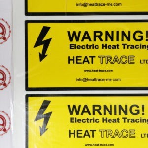 Предупредительная этикетка электрообогрева Heat Trace | Electric Heat Tracing Label