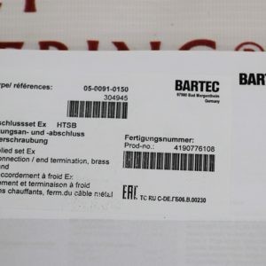 Комплект монтажный “Bartec” 05-0091-0150 (Германия)