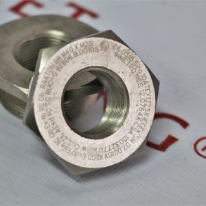 Explosion-proof brass nickel plated reducer | Взрывозащищенный переходник из никелированной латуни RAXTON | M40 (M) x M25 (F)