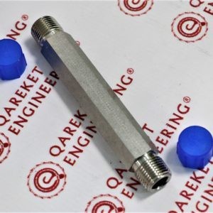 Трубный фитинг Parker из нержавеющей стали, шестигранный удлиненный ниппель, наруж. резьба NPT 1/2 дюйма | 8-8 MHLN