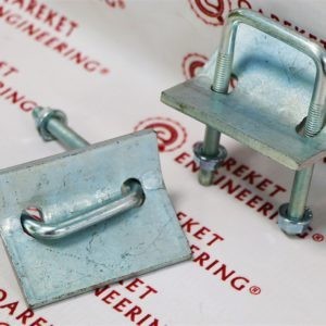 Steel C Clamp, Fits Channel Size 21 x 41mm Beam Clamp / Зажим балочный ТВС 41 (21-42) M8, Manufacture: TERMOCLIP, Part code: 09133104