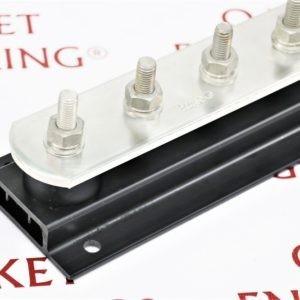 Mounting rail pollution 50*6*700mm TINNED CU E/BAR UPVC BASE C/W 11 M10 FIX | Крепежная шина заземления LK245-11T