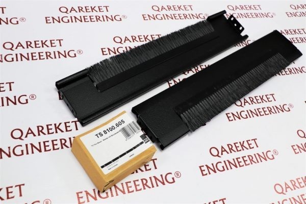 TS8100.605 RITTAL FLEX-BLOCK TRIM PANEL WITH BRUSH STRIP H 100MM FOR WD 600MM (2)