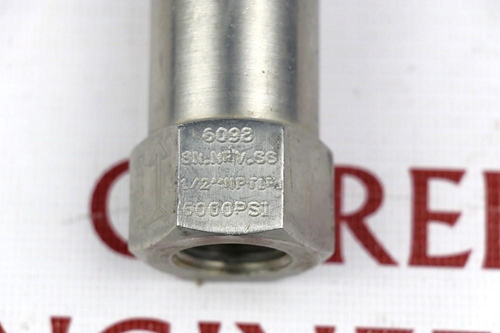 FAV SS316 1/2 NPT 6000 PSI Обратный клапан высокого давления FxF | 6098 8N.NRV.SS | FAV SS316 1/2 NPT 6000 PSI High Pressure Check Valve FxF | 6098 8N.NRV.SS