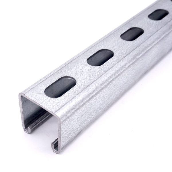Assembly profile - P1000T 41 x 41 mm (1-58 x 1-58) Профиль монтажный 41 x 41 мм (1-58 x 1-58) - P1000T Unistrut