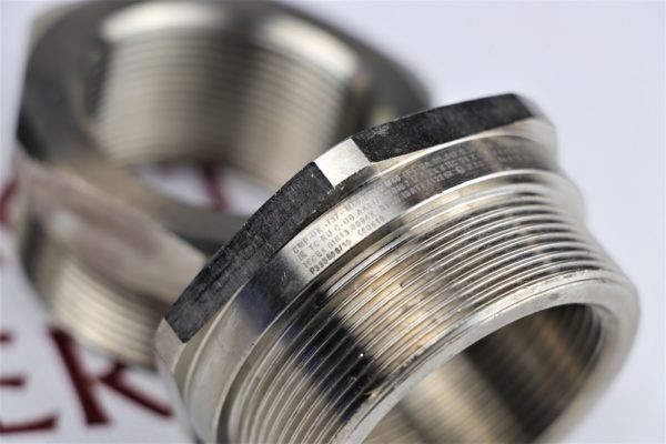 Explosion-proof brass nickel plated reducer Взрывозащищенный переходник из никелированной латуни CMP 737-M50(M)XM40(F) (2)