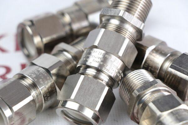 Explosion-proof brass nickel plated cable gland Взрывозащищенный кабельный ввод из никелированной латуни Peppers E3WBFNP20SM20 (3)