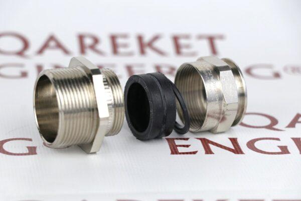 Explosion-proof brass nickel plated cable gland CAPRI №7 M32 CAP816894 K1 (2)