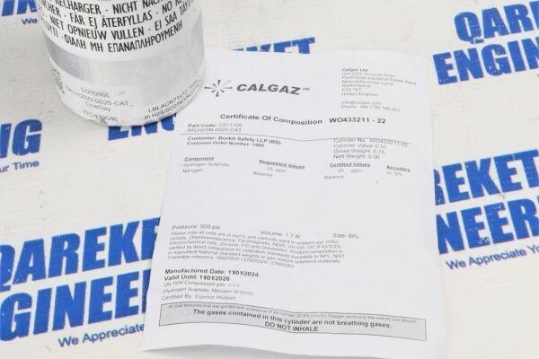 Алюминиевый калибровочный газовый баллон 8AL Aluminium Calibration Gas Cylinders Calgaz (3)